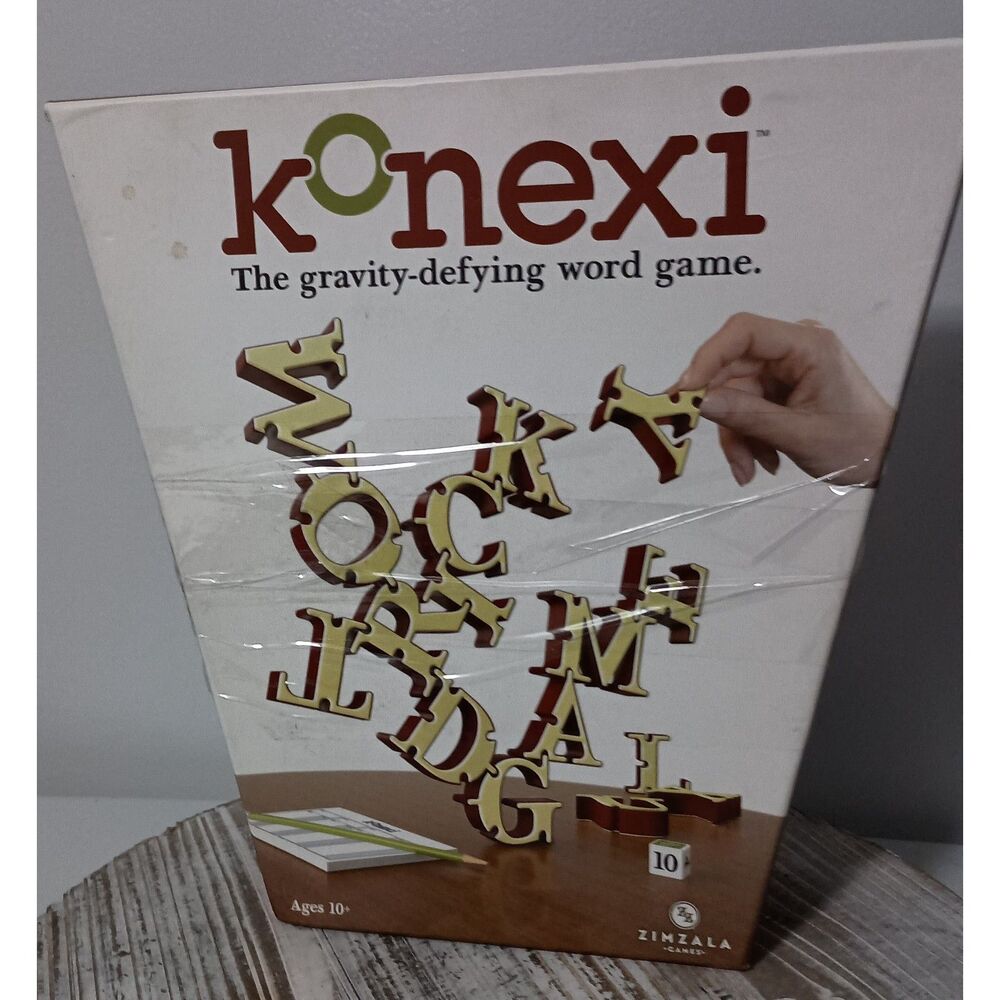 ZIMZALA: Konexi Board Game-Gravity Defying Word Game 3d Build Tower (Complete)